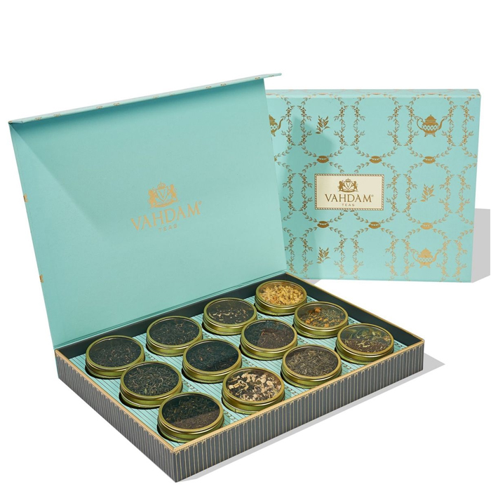 Custom Logo Folding Magetic Tea Set Gift Box With Tin Inside Luxury Tea Paper Box Mini Tea Box Packaging