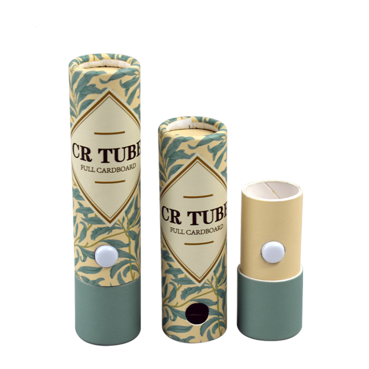 Child-resistant Double Cover Paper Packaging Tube Child Resistance Tube