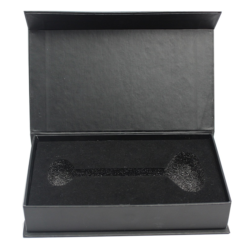 Flip Cardboard Wholesale Printing Black Luxury Magnetic Closure Packaging Box Custom Logo Magnet Box Packaging