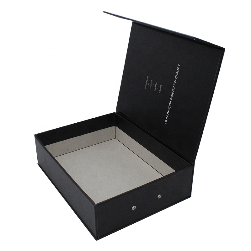 Rigid Cardboard Personalized Design Cheap Price Wholesale Gift Packaging Luxury Matt Black Custom Magnetic Box