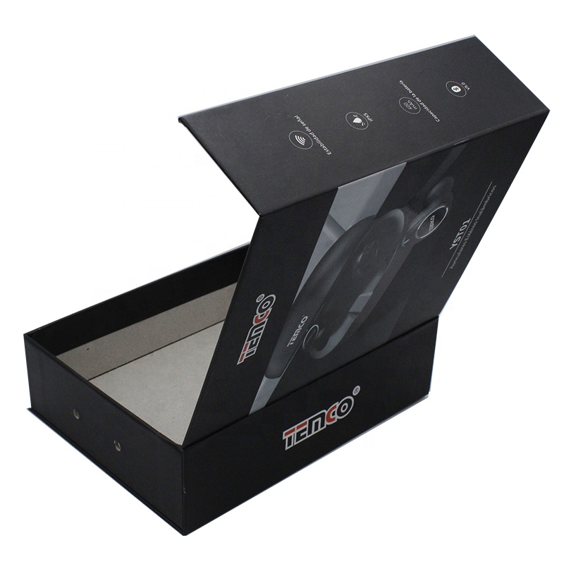 Rigid Cardboard Personalized Design Cheap Price Wholesale Gift Packaging Luxury Matt Black Custom Magnetic Box