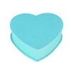 Aqua Heart-Shaped Rigid Gift Box with Silver Foil Insert Aqua Heart-Shaped Rigid Gift Box with Silver Foil Insert