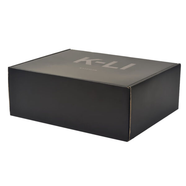 Black Glossy Corrugated Mailer Box for Retail Kit Packaging