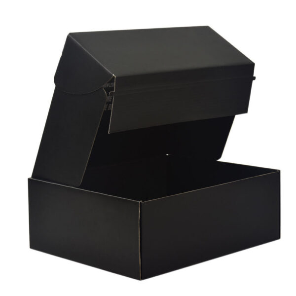 Black Glossy Corrugated Mailer Box for Retail Kit Packaging