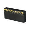 Black Gold Foil Book-Style Rigid Gift Box with Gold Tray