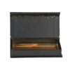 Black Gold Foil Book-Style Rigid Gift Box with Gold Tray