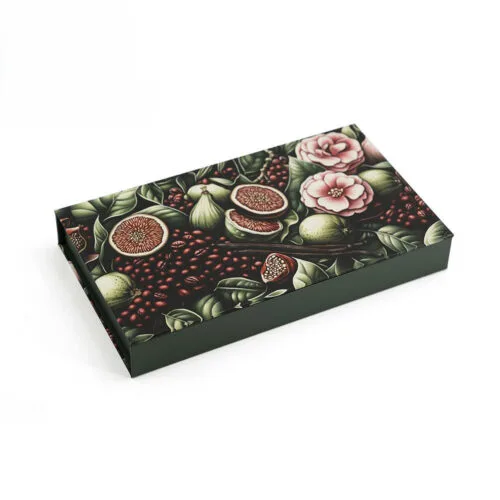Botanical Printed Rigid Perfume Box with White Foam Insert Botanical Printed Rigid Perfume Box with White Foam Insert