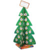 Expositor de cartón ondulado para árbol de Navidad con estantes