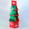 Expositor de cartón ondulado para árbol de Navidad con estantes