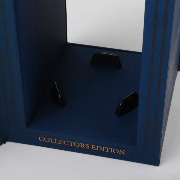Caixa de presente de luxo personalizada para vinho, em formato de livro, com logótipo em folha de ouro
