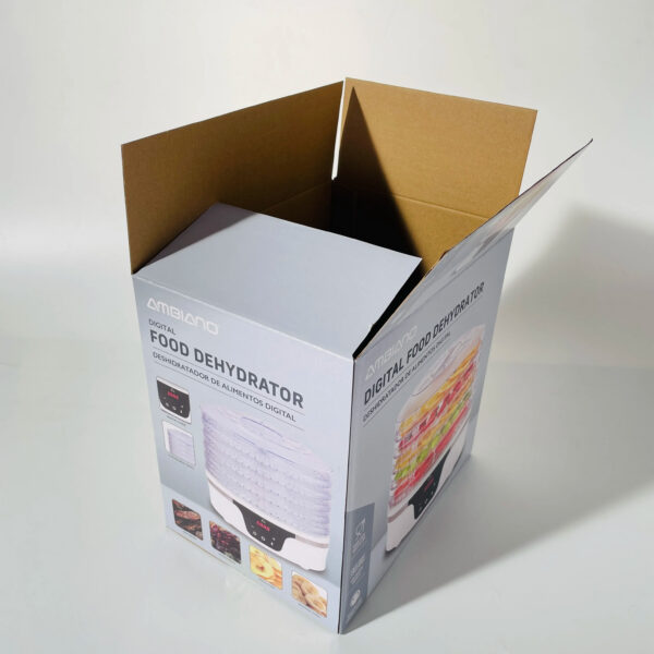 カスタム印刷済みの食品用乾燥機用段ボール小売用梱包箱