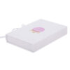 Foil Logo White Rigid Beauty Gift Box with Ribbon Closure