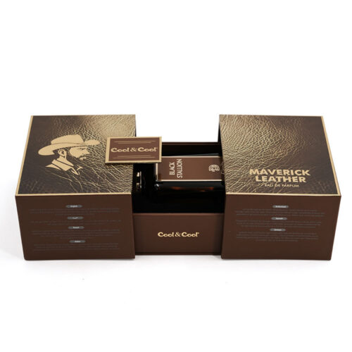 Foil Stamped Double-Door Perfume Box with Molded Insert Foil Stamped Double-Door Perfume Box with Molded Insert