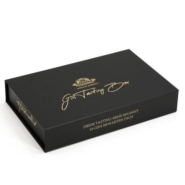 Foil Stamped Magnetic Gin Tasting Rigid Box with Insert