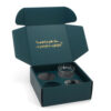 Gold Foil Christmas Glassware Gift Box with Die Cut Insert Gold Foil Christmas Glassware Gift Box with Die Cut Insert