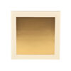Gold Rigid Chocolate Display Box with Clear Windowed Lid