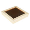 Gold Rigid Chocolate Display Box with Clear Windowed Lid