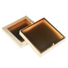 Gold Rigid Chocolate Display Box with Clear Windowed Lid