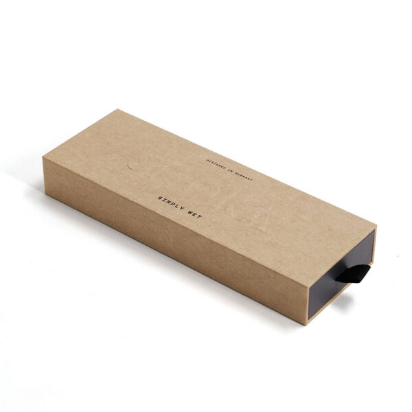 Kraft Drawer Hair Comb Packaging Box with Black Pull Tab