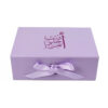 Lavender Rigid Mother's Day Gift Box with Satin Lining Lavender Rigid Mother's Day Gift Box with Satin Lining