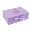 Lavender Rigid Mother's Day Gift Box with Satin Lining Lavender Rigid Mother's Day Gift Box with Satin Lining
