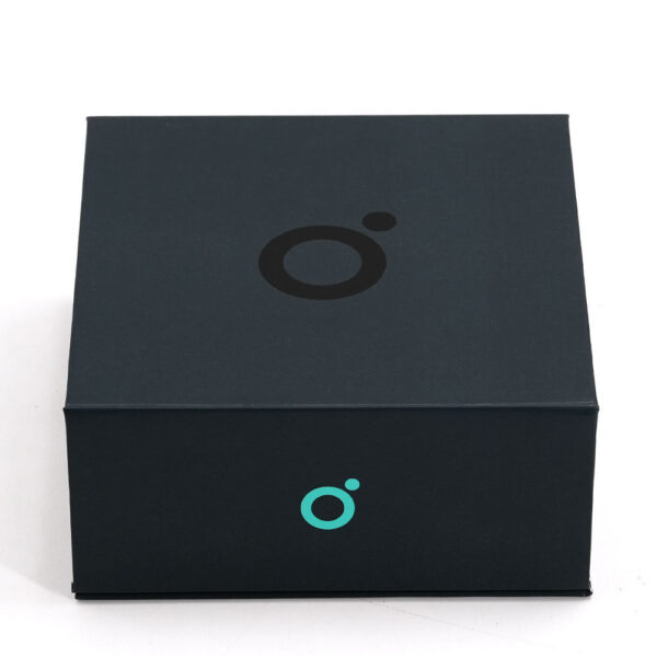 Logo Printed Rigid Magnetic Smart Ring Box with Foam Insert