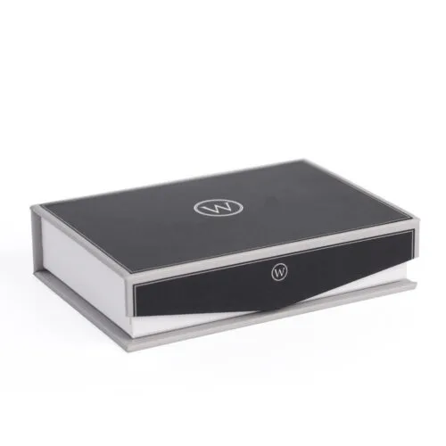 Logo Printed Rigid Watch Presentation Box with White Tray