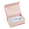 Coffret cadeau pour huile corporelle de 30 ml, style « Pink Book », avec insert en mousse