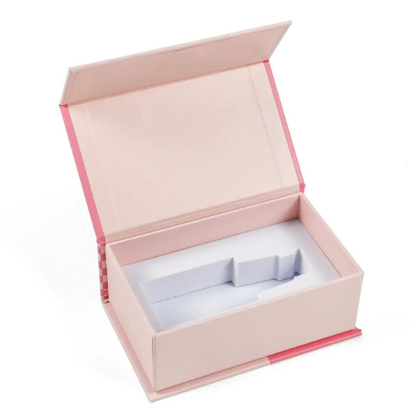 Coffret cadeau pour huile corporelle de 30 ml, style « Pink Book », avec insert en mousse