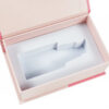 Coffret cadeau pour huile corporelle de 30 ml, style « Pink Book », avec insert en mousse