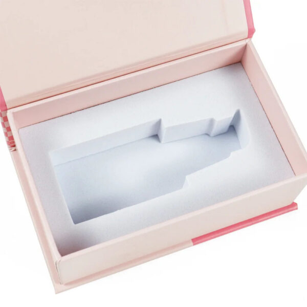 Coffret cadeau pour huile corporelle de 30 ml, style « Pink Book », avec insert en mousse