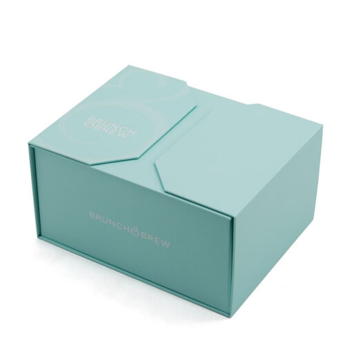 Printed Double-Door Brunch Gift Box with Magnetic Flaps Printed Double-Door Brunch Gift Box with Magnetic Flaps