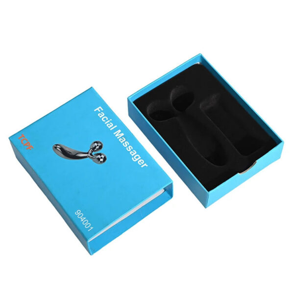 Printed Facial Massager Drawer Box with Black Foam Insert