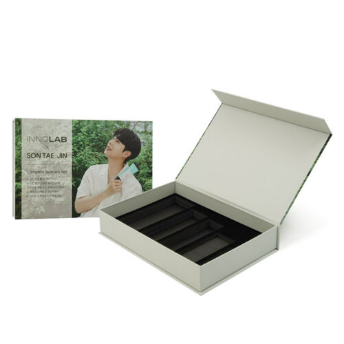 Printed Magnetic Skincare Set Rigid Box with Foam Insert Printed Magnetic Skincare Set Rigid Box with Foam Insert