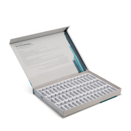 Printed Rigid Hair Serum Ampoule Box with Molded Insert