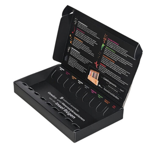 Printed Spice Tube Shipping Mailer Box with Display Insert