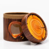 Printed Wood Grain Paper Tube Food Box with Clear Window