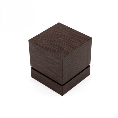 Rigid Croc Texture Candle Jar Box with Molded Black Insert Rigid Croc Texture Candle Jar Box with Molded Black Insert
