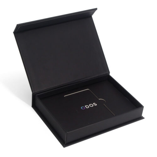 Rigid Magnetic Payment Card Box with Logo Printed Insert Rigid Magnetic Payment Card Box with Logo Printed Insert