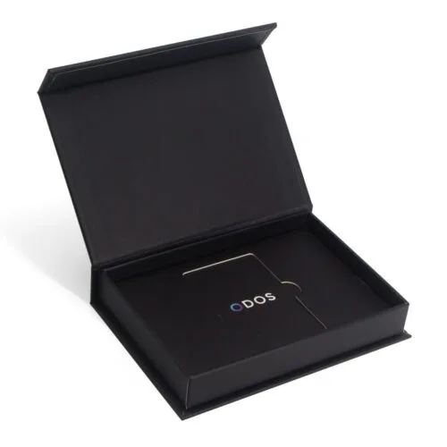 Rigid Magnetic Payment Card Box with Logo Printed Insert Rigid Magnetic Payment Card Box with Logo Printed Insert