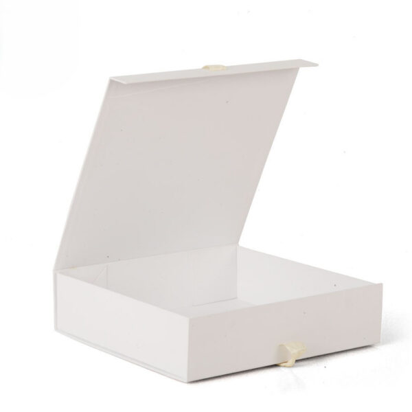 Rigid Pillow Presentation Box with Satin Ribbon Closure