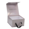 Rigid Wig Packaging Box with Ribbon Handle and Logo Print