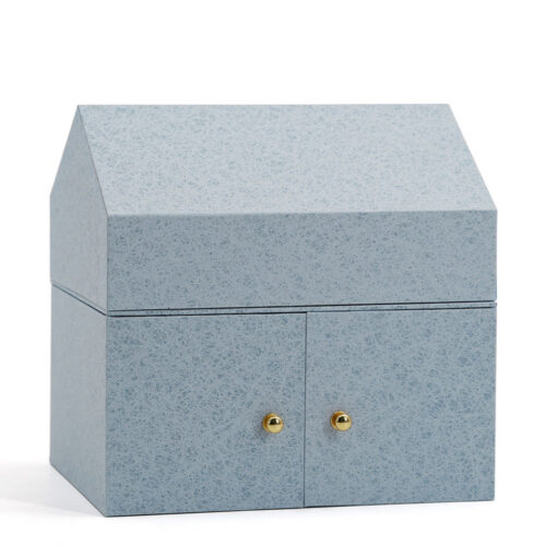 Textured House-Shaped Rigid Drawer Gift Box with Inserts Textured House-Shaped Rigid Drawer Gift Box with Inserts