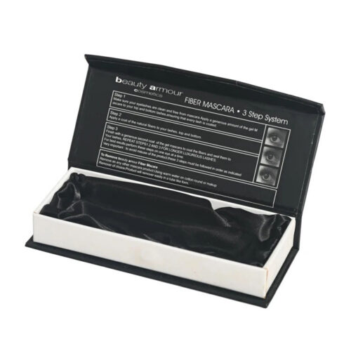 Wholesale Fiber Mascara Rigid Box with Satin Lined Tray