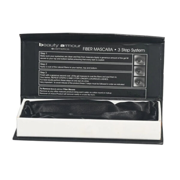 Wholesale Fiber Mascara Rigid Box with Satin Lined Tray