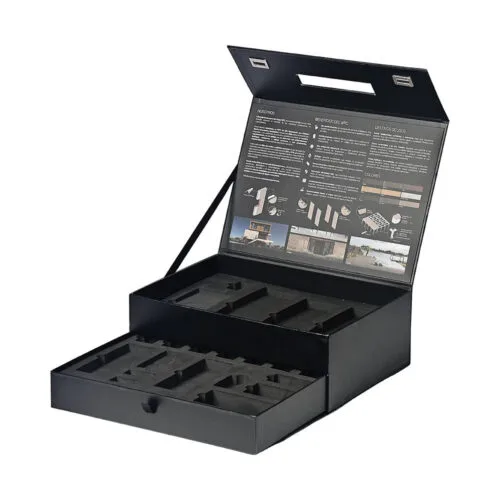 Wood Plastic Composite Sample Presentation Box with Insert Wood Plastic Composite Sample Presentation Box with Insert