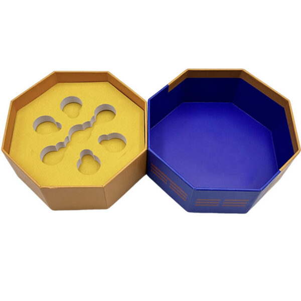 Octagonal Herbal Supplement Gift Box with Molded Insert