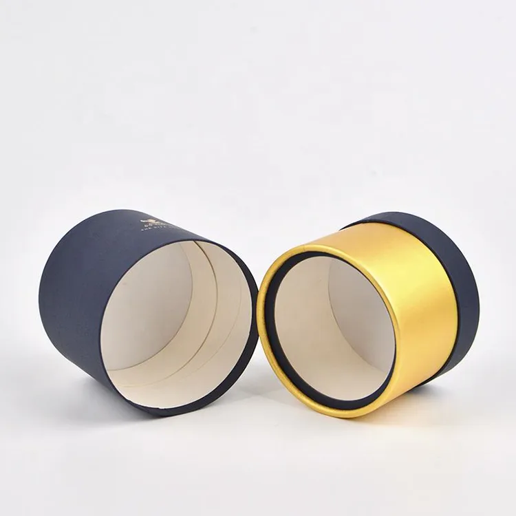 Biodegradable gold Paper Tube Boxes
