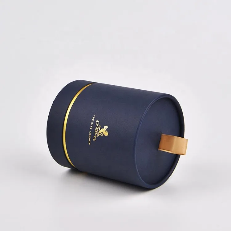 Biodegradable gold Paper Tube Boxes