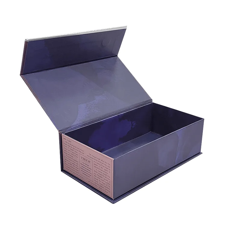 Coated paperboard packaging magnetic boxes